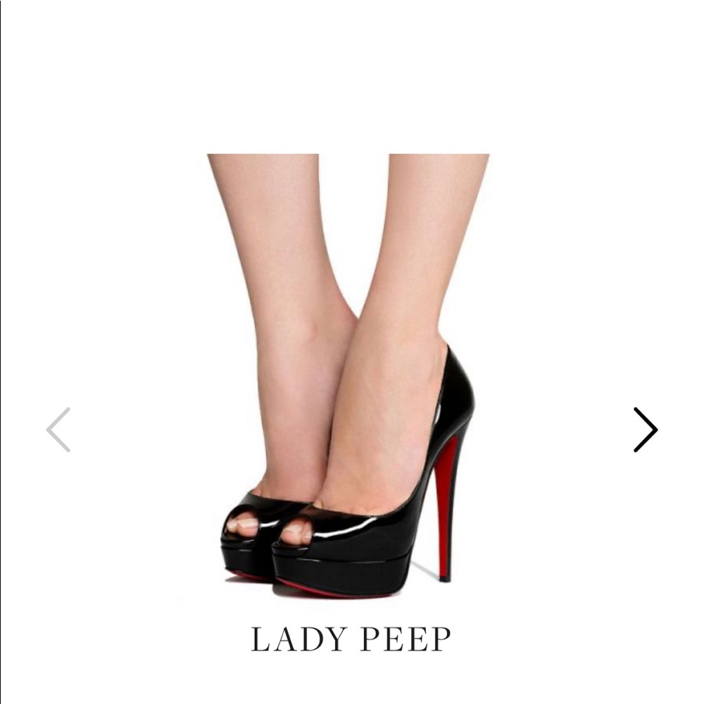 Christian Louboutin lady peep heels